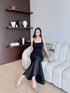 SIRINNN KNITTED Spaghetti Strap Maxi Dress